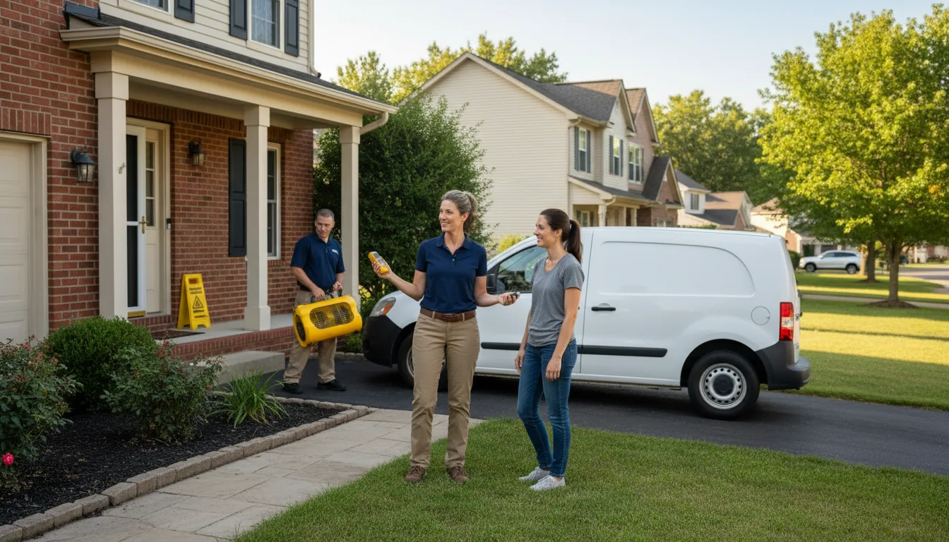 Residential water damage restoration in Eagles Mere, PA